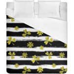 st patricks black white clover Duvet Cover (California King Size)