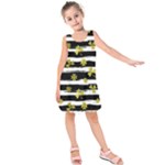 st patricks black white clover Kids  Sleeveless Dress