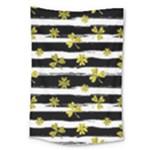 st patricks black white clover Large Tapestry