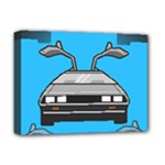 blue Delorean Deluxe Canvas 16  x 12  (Stretched) 