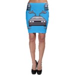 blue Delorean Bodycon Skirt