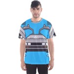 blue Delorean Men s Sport Mesh Tee