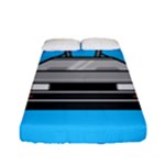 blue Delorean Fitted Sheet (Full/ Double Size)