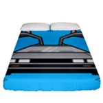 blue Delorean Fitted Sheet (King Size)