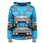 blue Delorean Women s Pullover Hoodie