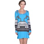 blue Delorean Long Sleeve Nightdress