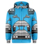 blue Delorean Men s Zipper Hoodie