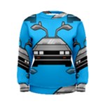 blue Delorean Women s Sweatshirt