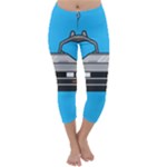 blue Delorean Capri Winter Leggings 