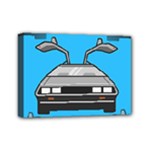 blue Delorean Mini Canvas 7  x 5  (Stretched)