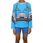 blue Delorean Kids  Long Sleeve Swimwear