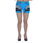 blue Delorean Skinny Shorts