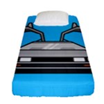 blue Delorean Fitted Sheet (Single Size)