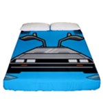 blue Delorean Fitted Sheet (California King Size)