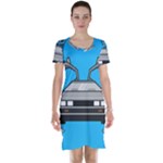 blue Delorean Short Sleeve Nightdress