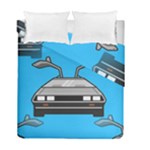 blue Delorean Duvet Cover Double Side (Full/ Double Size)