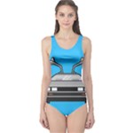 blue Delorean One Piece Swimsuit