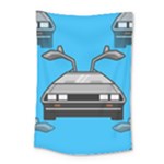 blue Delorean Small Tapestry