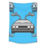 blue Delorean Large Tapestry