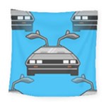 blue Delorean Square Tapestry (Large)