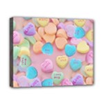 valentines candy hearts Canvas 10  x 8  (Stretched)