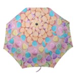 valentines candy hearts Folding Umbrella