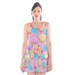 valentines candy hearts Scoop Neck Skater Dress