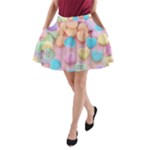 valentines candy hearts A-Line Pocket Skirt