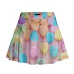 valentines candy hearts Mini Flare Skirt