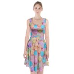 valentines candy hearts Racerback Midi Dress