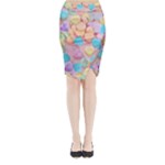 valentines candy hearts Midi Wrap Pencil Skirt