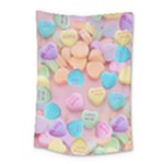 valentines candy hearts Small Tapestry