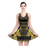 Gold Medusa Reversible Skater Dress