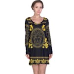 Gold Medusa Long Sleeve Nightdress