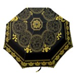 Gold Medusa Folding Umbrella