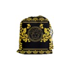 Gold Medusa Drawstring Pouch (Medium)