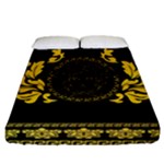 Gold Medusa Fitted Sheet (California King Size)