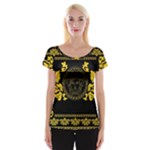 Gold Medusa Women s Cap Sleeve Top