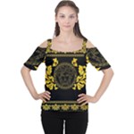 Gold Medusa Women s Cutout Shoulder Tee