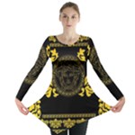 Gold Medusa Long Sleeve Tunic 