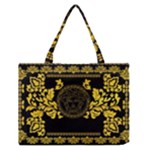 Gold Medusa Medium Zipper Tote Bag