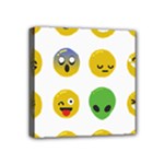 Emoji Happy Face Mini Canvas 4  x 4  (Stretched)