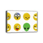 Emoji Happy Face Mini Canvas 6  x 4  (Stretched)