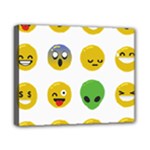 Emoji Happy Face Canvas 10  x 8  (Stretched)