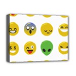 Emoji Happy Face Deluxe Canvas 16  x 12  (Stretched) 