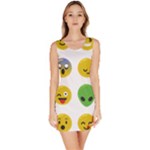 Emoji Happy Face Bodycon Dress