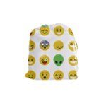 Emoji Happy Face Drawstring Pouch (Medium)