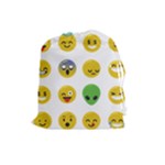 Emoji Happy Face Drawstring Pouch (Large)