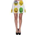 Emoji Happy Face Skater Skirt