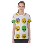 Emoji Happy Face Women s Cotton Tee